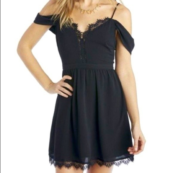 WAYF Black Mini Dress Revolve Nordstrom NEW - Picture 2 of 9